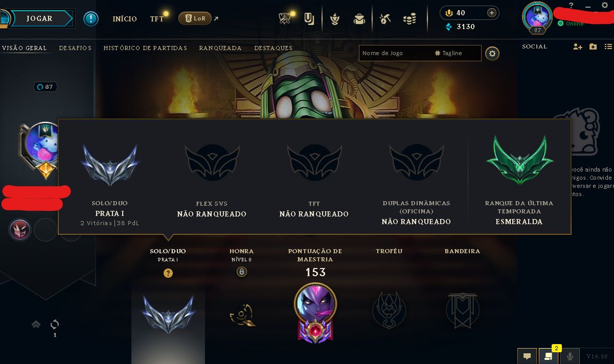 CONTA PRATA 1 - UPADA A MÃO - BOA PRA SMURFAR - ALGUMAS SKINS BOA!