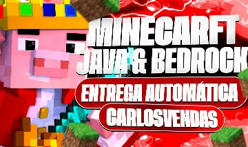 MINECRAFT ORIGINAL JAVA E BEDROCK CONTA COMPARTILHADA - ENTREGA AUTOMATICA