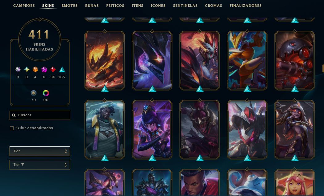 CONTA LOL | 411 SKINS | SEASON 2014