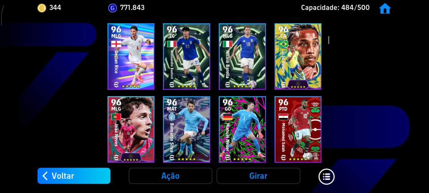 CONTA EFOOTBALL MOBILE COM 3266 DE FORÇA!