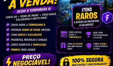 CONTA FORTNITE TEMPORADA 6 À VENDA (Leia descrição)