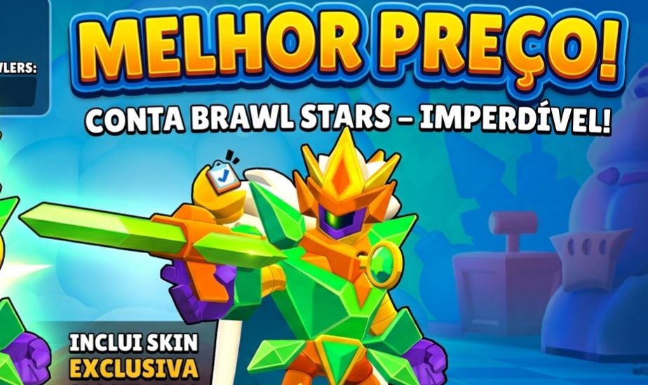 CONTA BRAWL STARS [MELHOR PREÇO] REVENDA 50 BRAWLER 5 LENDÁRIAS
