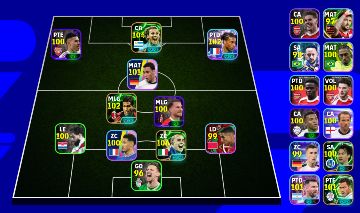 CONTA EFOOTBALL COM GRANDES JOGADORES COM ÍMPETO
