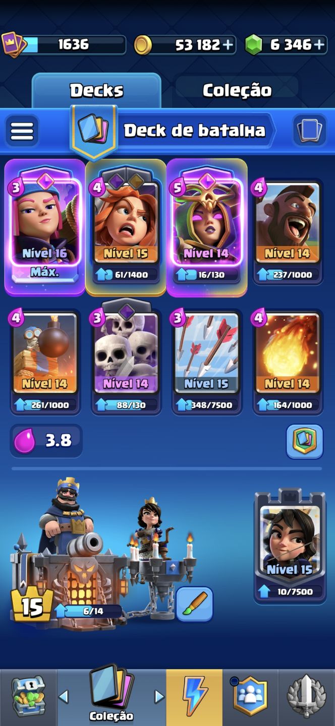 Conta de clash top com 11k de troféus