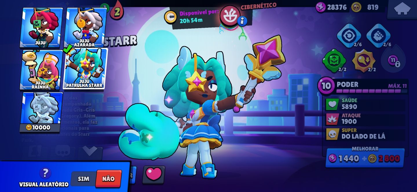 CONTA BRAWL STARS COM 101/108 BRAWLERS/SKINS DE TODAS RARIDADES