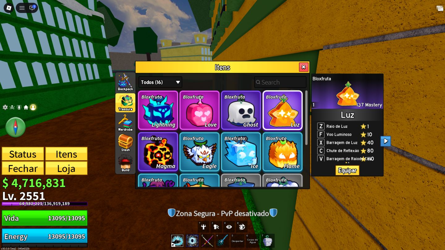 Conta roblox BLOX FRUITS COM CDK SOUL GUITAR com raça v4 shark