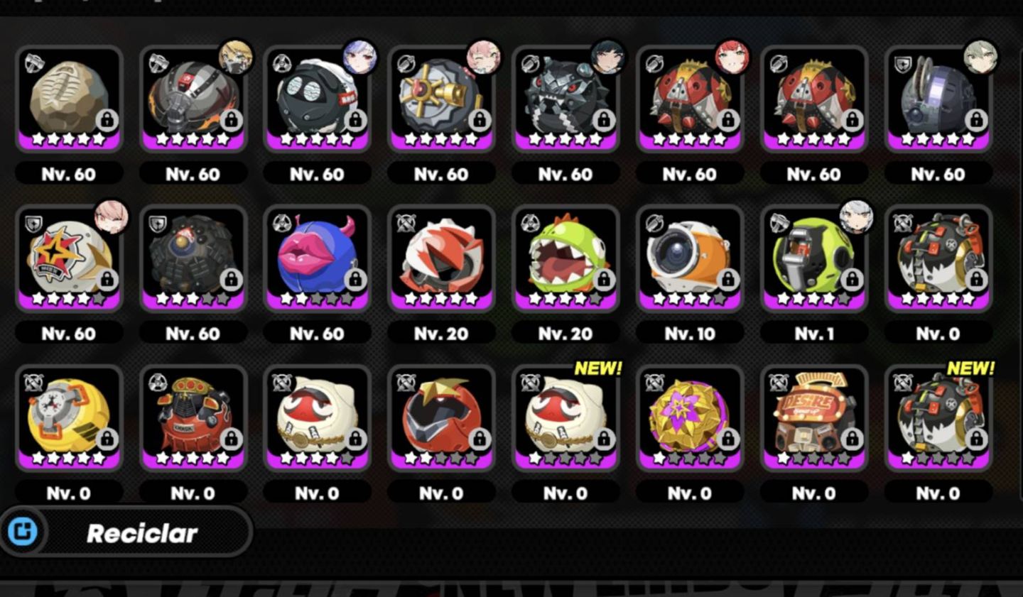 Conta Endgame com 25 limitados + 13 assinaturas + 8 Skins
