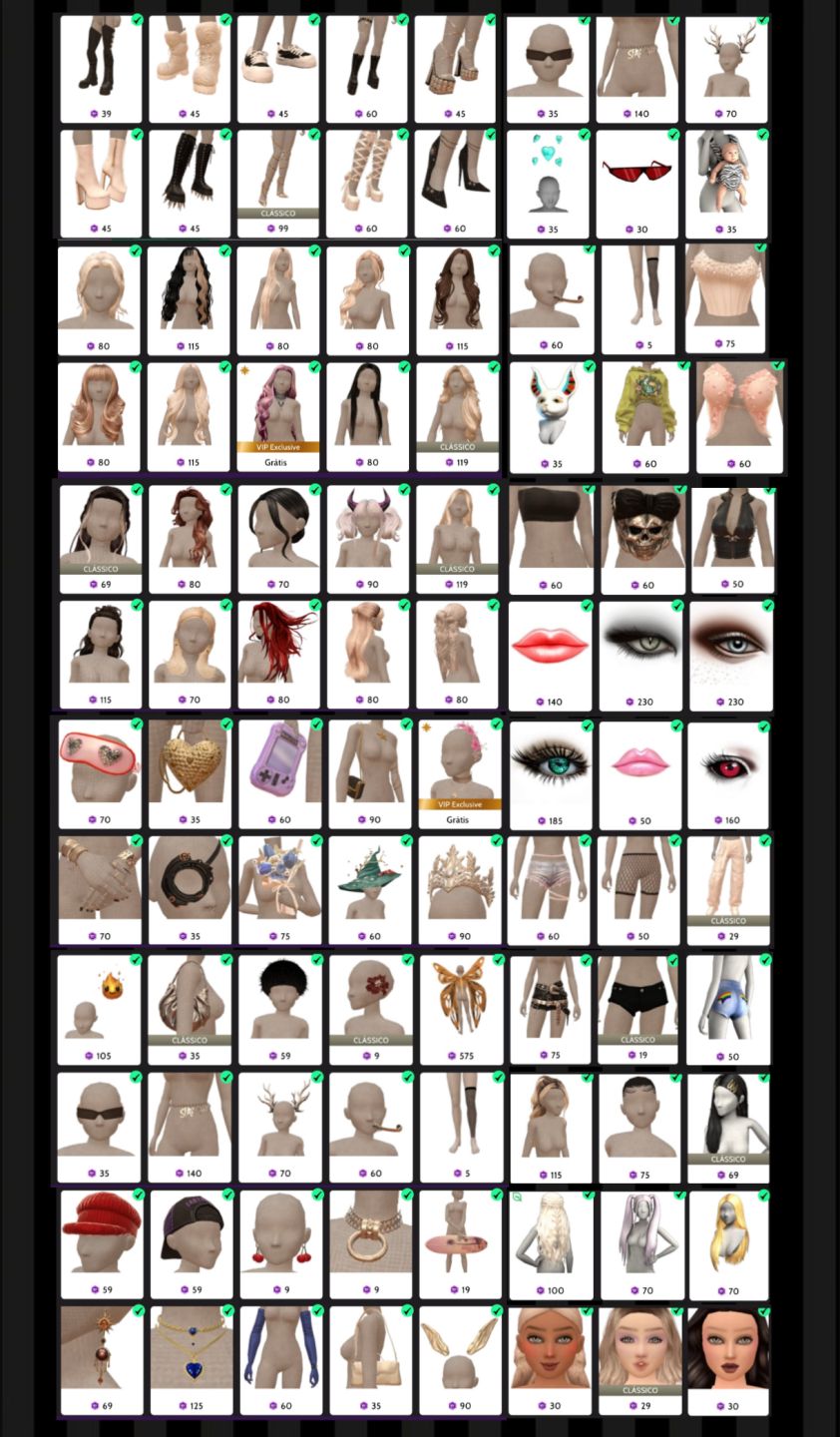 Conta Feminina Avakin Life