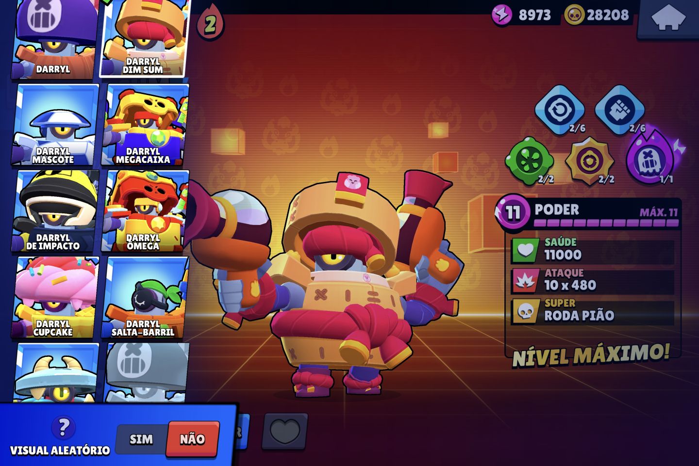 CONTA BRAWL STARS FULL LV11 HIPERCARGAS E BUFFIES / 105K TROFÉUS / 2 FRANK REI