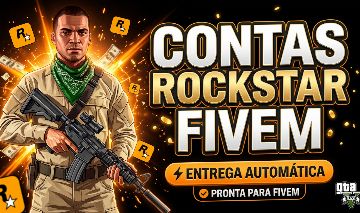 CONTAS ROCKSTAR PARA FIVEM | CONTA NOVA | ENTREGA AUTOMÁTICA