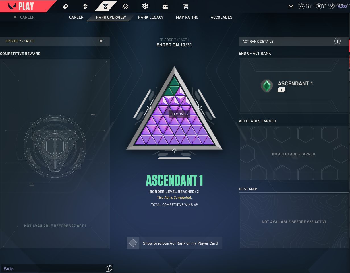 Conta com varias skins raras ful acesso e 4k gastos, peak elo asc 1.