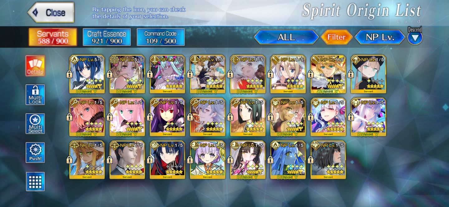 FGO NA OC2 Completo | 23 SSR (31 NP) | Ciel NP5 | Space Ereshkigal Beast NP5