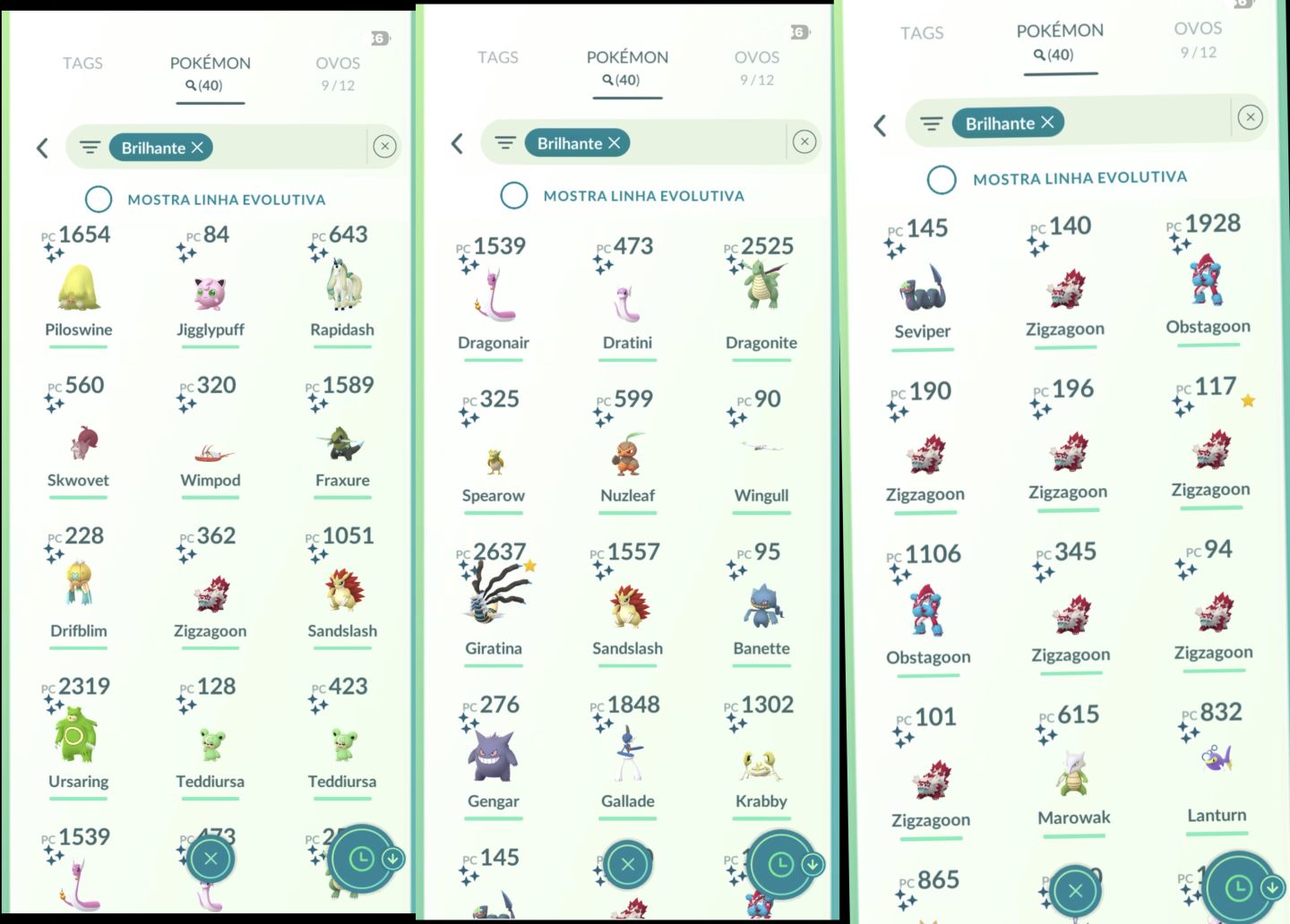 CONTA POKÉMON GO NÍVEL 39 À VENDA 40 SHINY, 28 LENDÁRIOS E 28 PERFEITOS 100%!