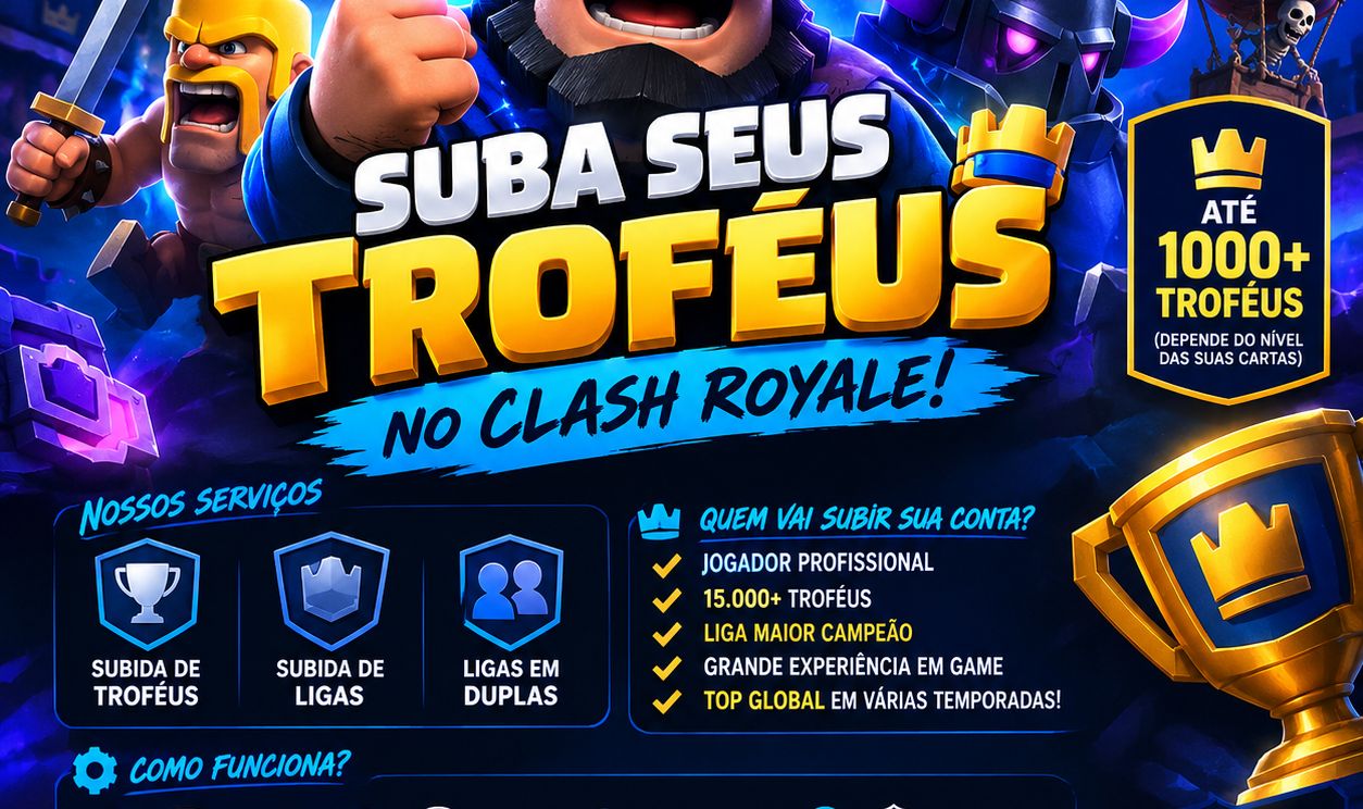 Suba seus troféus Clash Royale