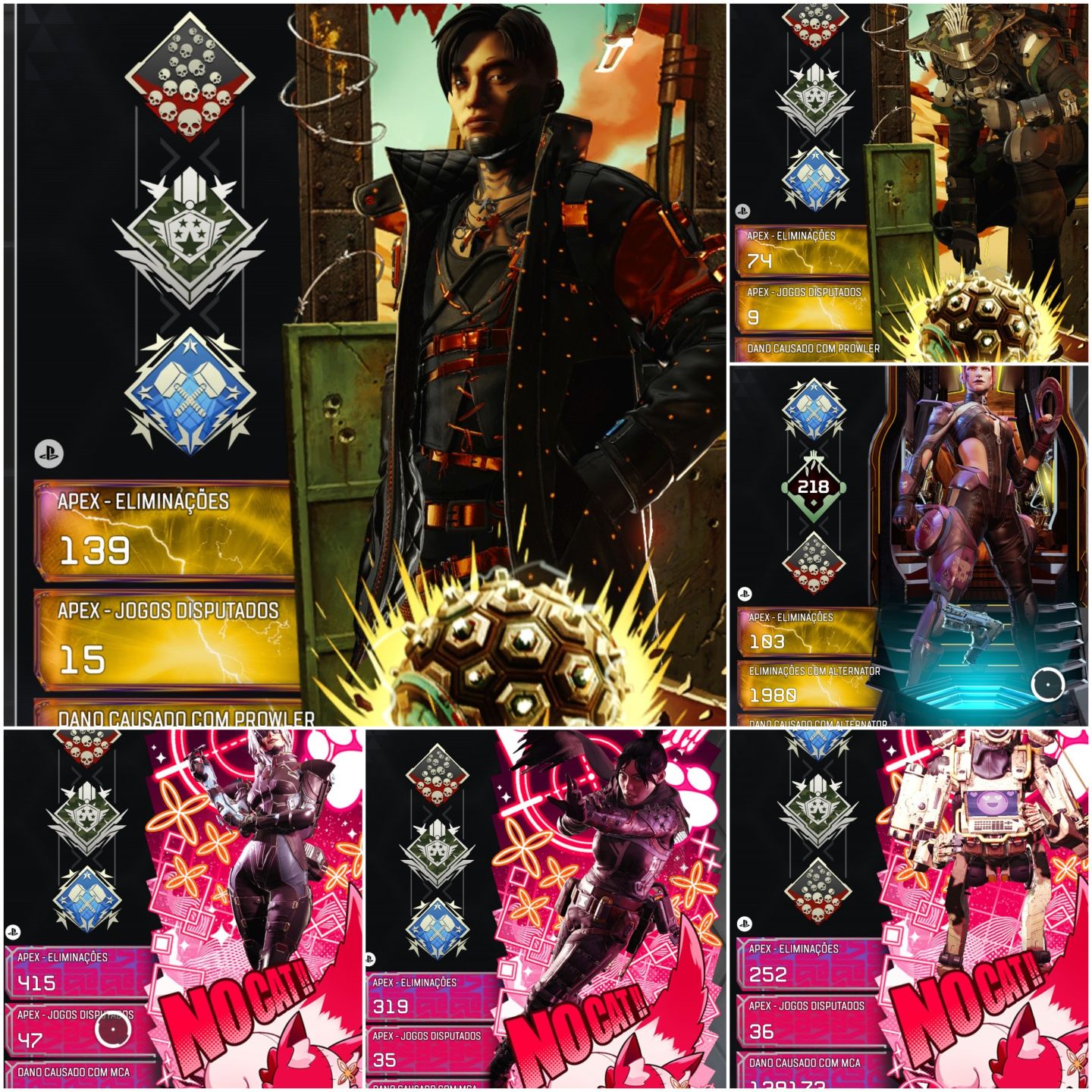 Conta Apex Legends Smurf PSN: 27 Bombs/4K DMG e Série 5 wins