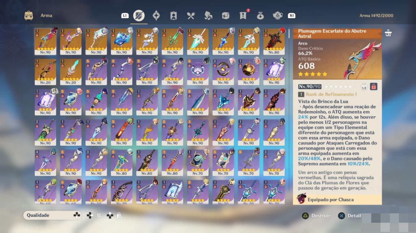 CONTA AR60 | WL9 | 28 PERSONAGENS T5 + 12 ARMAS T5! PREÇO NEGOCIÁVEL