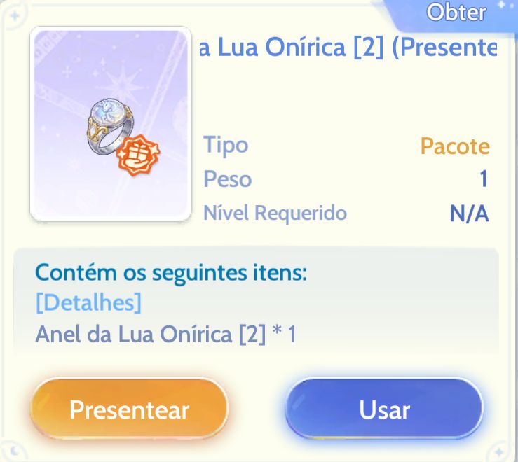 Anel da Lua Onírica Ragnarok Origin Classic Angeling-3