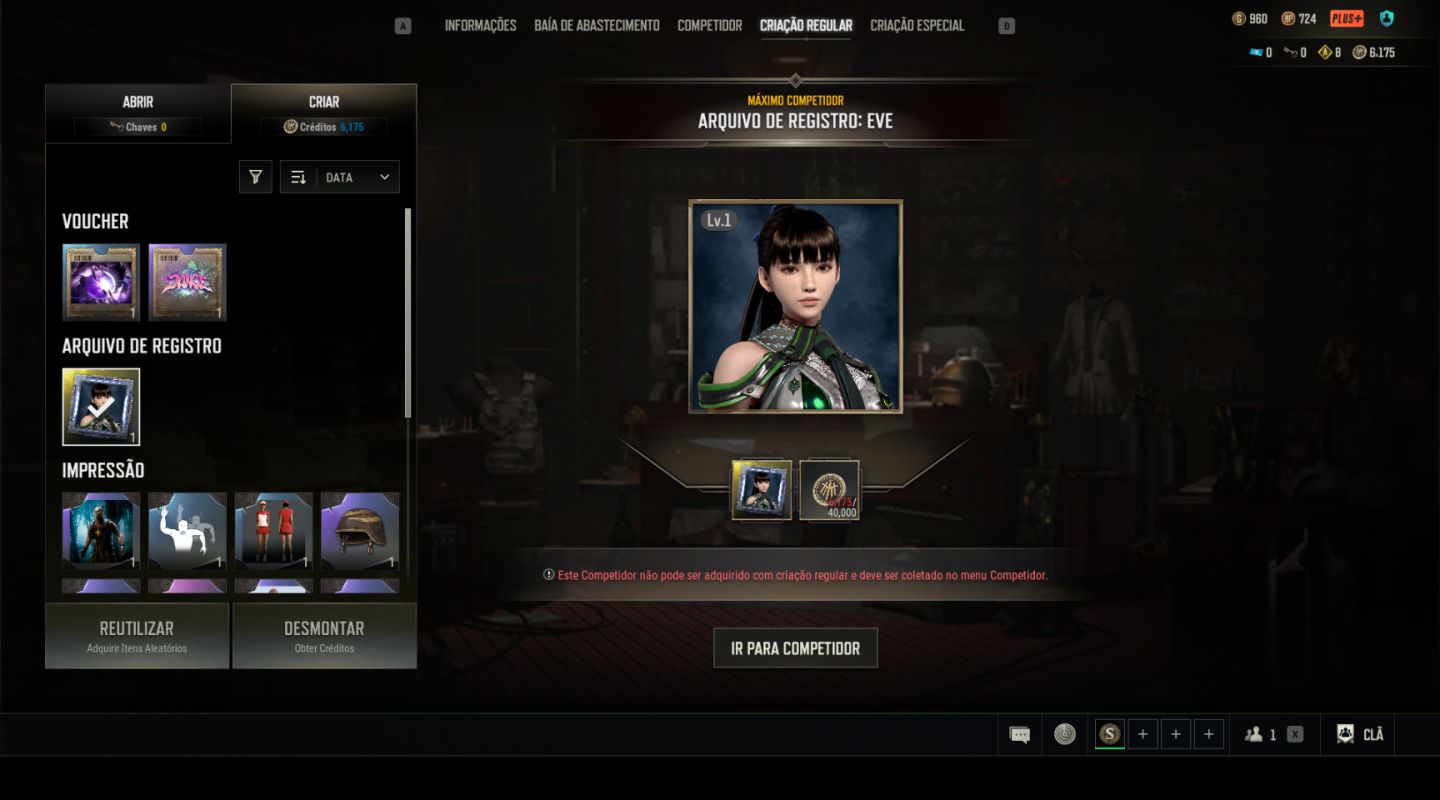 CONTA PUBG AUG NEON LEVEL 8 + CHROMA LARANJA , Glasya + Eve