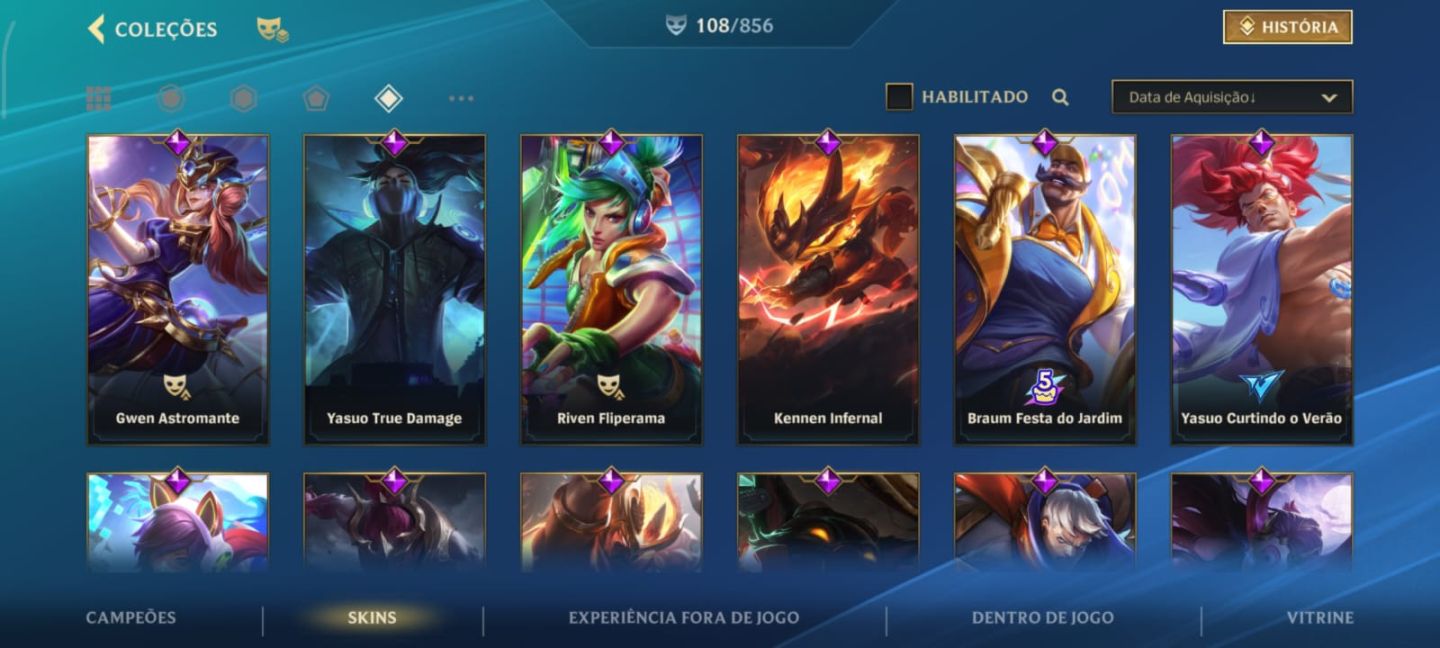 WILD RIFT ELO | EX-DESAFIANTE | TOP 100 YASUO | 108 SKINS | GLORIOSAS S1-S4
