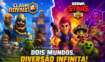 Combo conta de clash royale e brawl stars