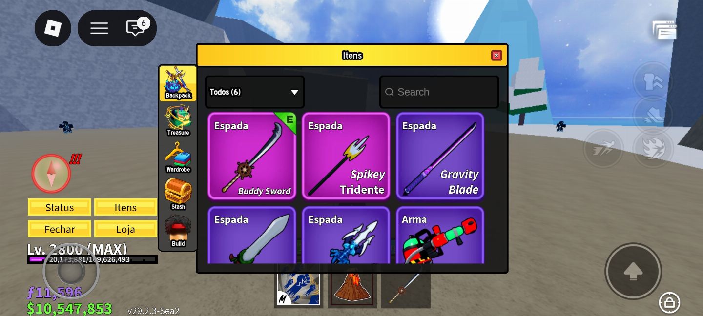 CONTA BLOX FRUITS LVL 2800 MAX | SEA 3 | BUILD DEUS HUMANO