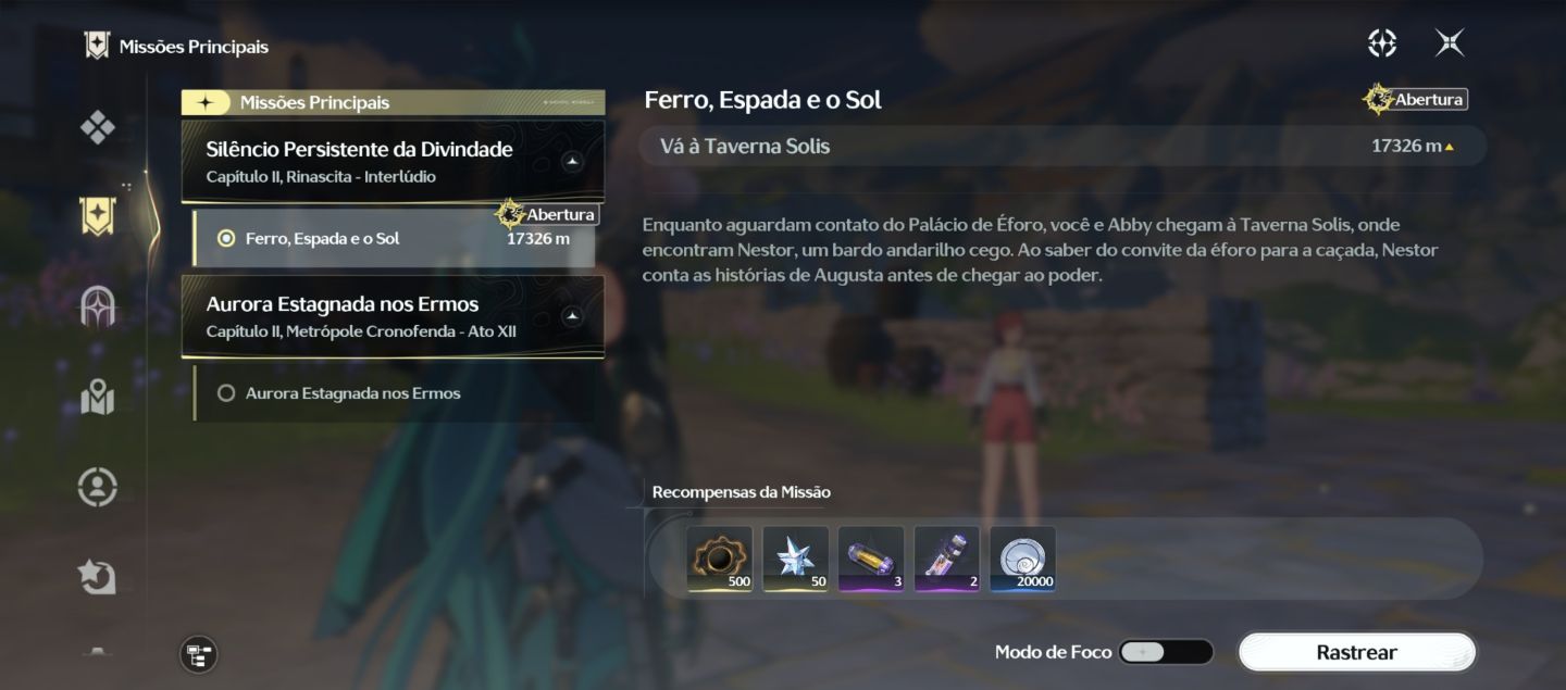 CONTA WUTHERING WAVES NV.73 + 13 PERSONAGENS T5 FASE DE SOL-3 RANQUE 8
