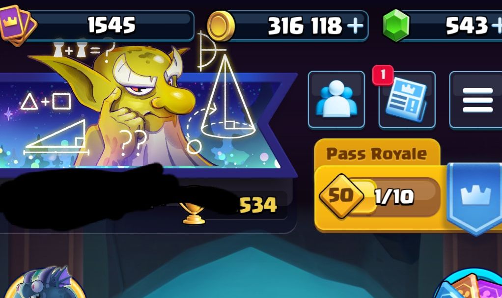 CONTA CLASH ROYALE 8 ANOS DE JOGO