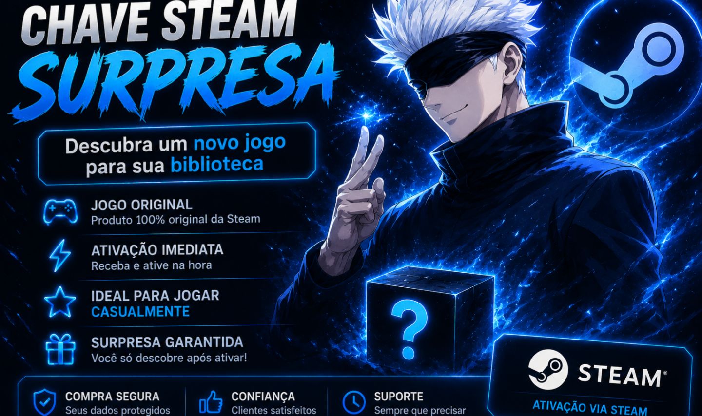 KEYS STEAM ALEATÓRIA | BRINDE + PROMOÇÃO | (ENTREGA AUTOMÁTICA)TESTE SUA SORTE!