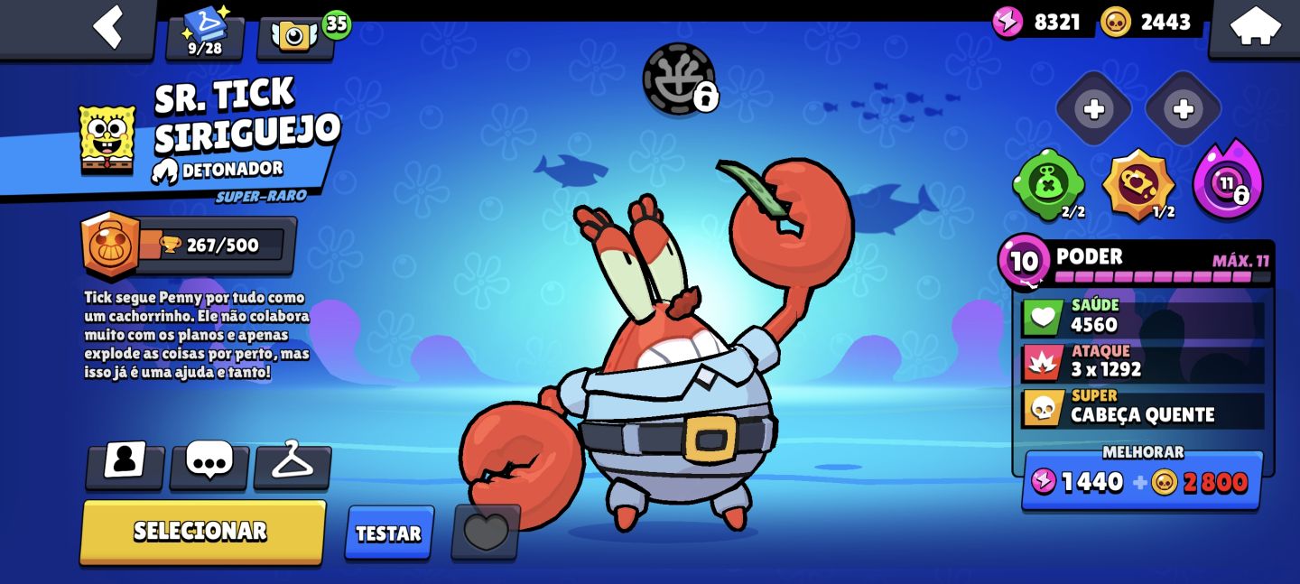 CONTA BRAWL STARS 26K | 79 BRAWLERS | BAKUGO + GODZILLA + BOB ESPONJA + UNO