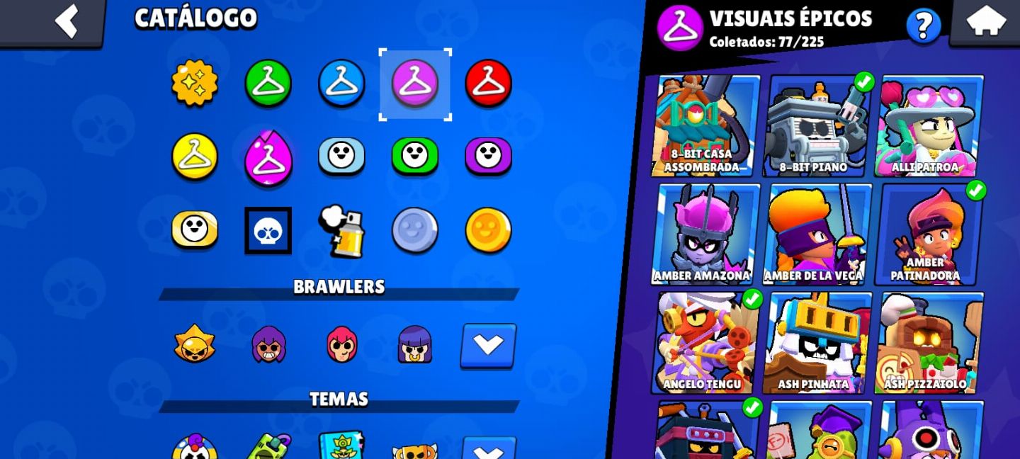Conta de brawl stars criada em 2020 com 66k de Troféu e com todos os brawl.