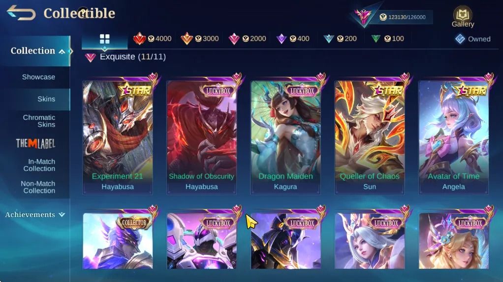 Legend Granger e Gusion - KOF Dyrrot - 6 LuckyBox