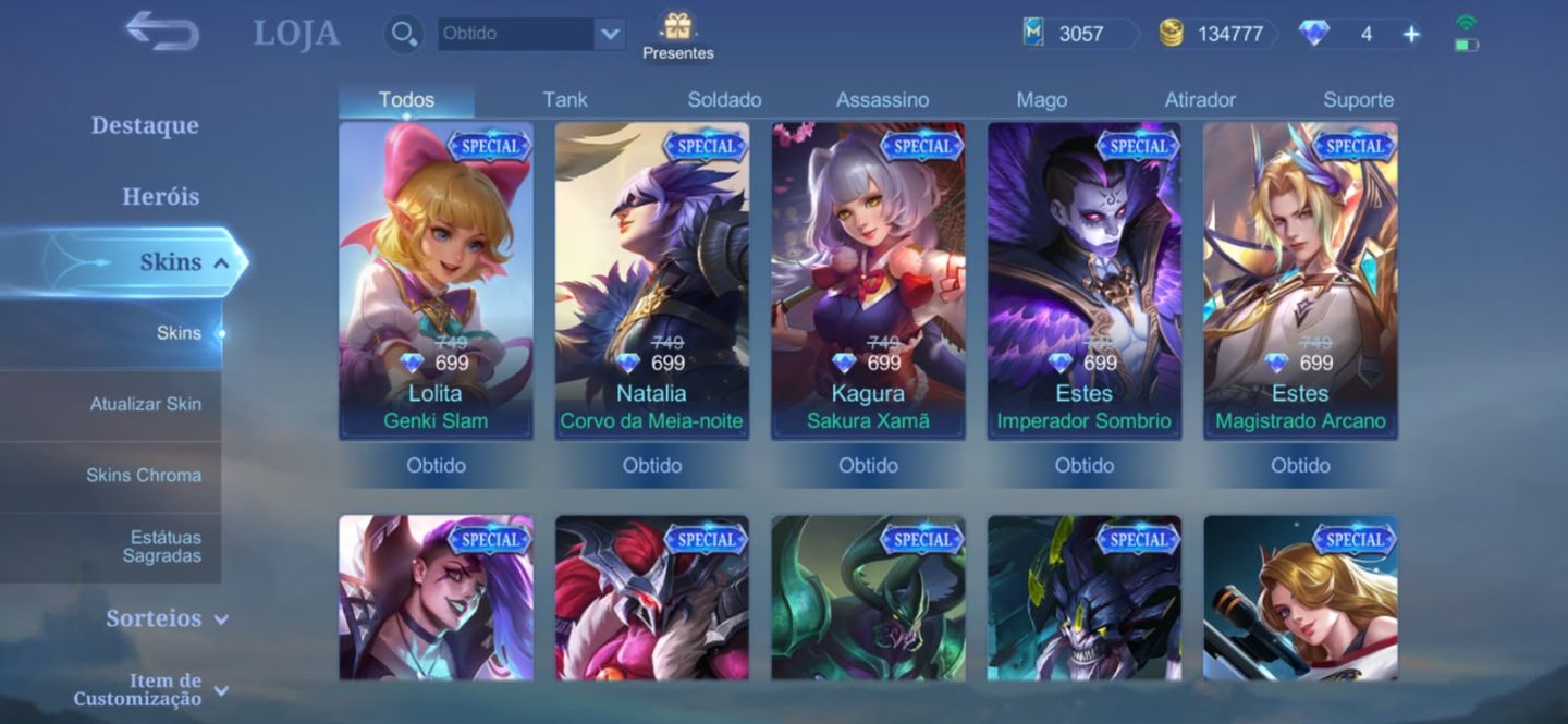 Conta mobile legends com wr bons e poucas partidas