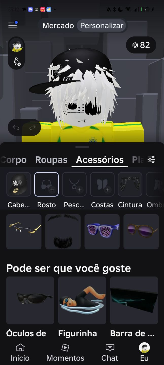 Conta de Roblox no preço dou desconto