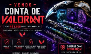 Conta de Valorant com +30 skins e +3200 reais gastos