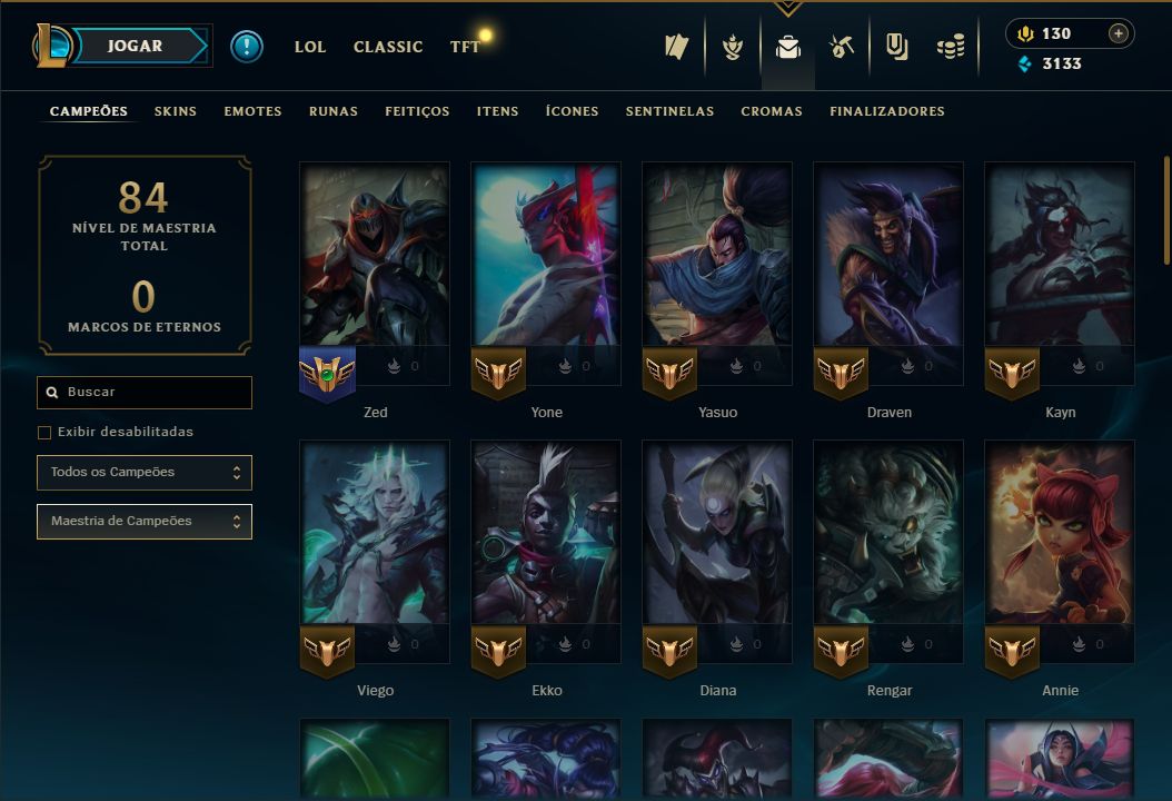 SKIN SHACO PANDEMÔNICO BORDA + [ PLATINA COM 70 PDLS ] + [ TROCA NICK ]