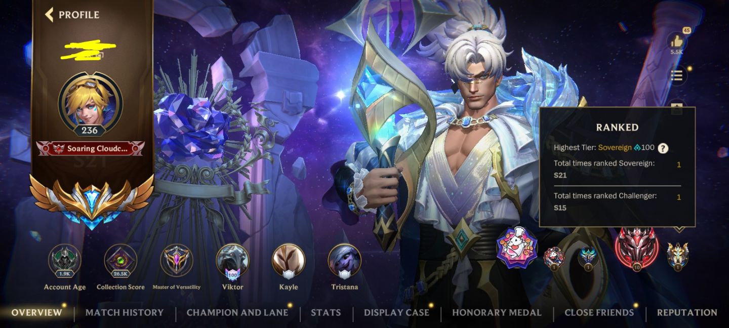 WILD RIFT - EX Monarca - 116 Skins - Yasuo Rosa de Cristal - Full Champs.