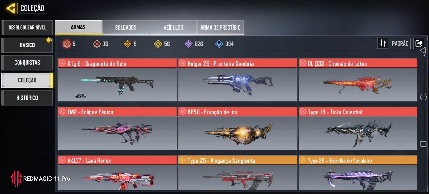 CODM COM 3K DE CP + 16 SKINS MÍTICAS, 5 NÍVEL MÁXIMO + 56 LENDÁRIAS!