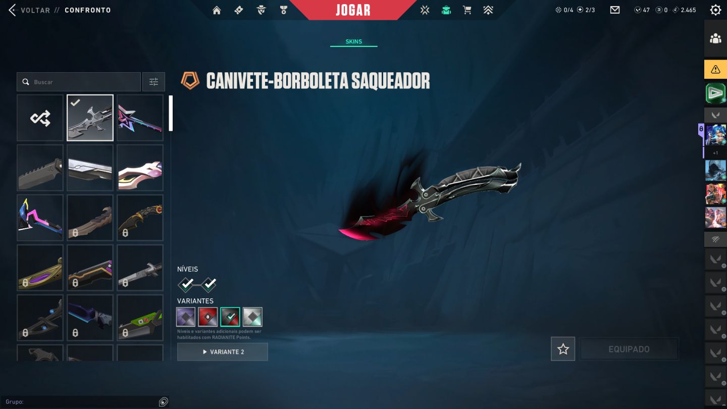Conta com 8 vandais boas