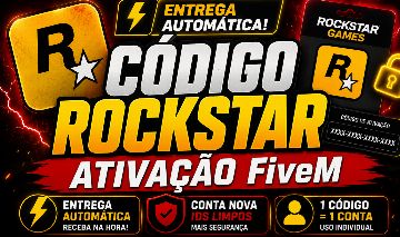 [ENTREGA AUTOMÁTICA] Código de Ativação Rockstar Games | Licença FiveM