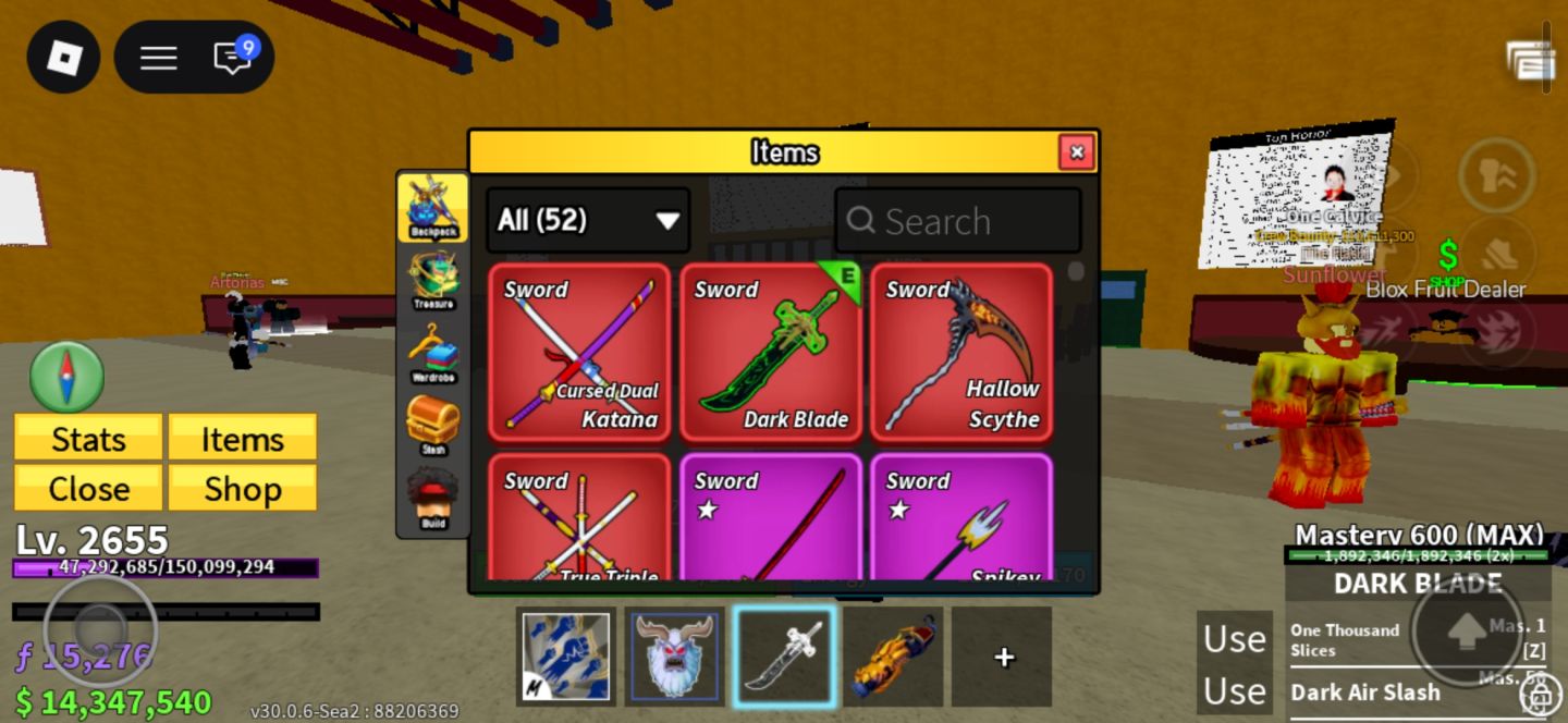 CONTA ROBLOX END GAME BLOX FRUITS DRAGON PERM E OUTROS JOGOS