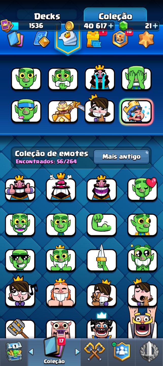 Conta Clash Royale