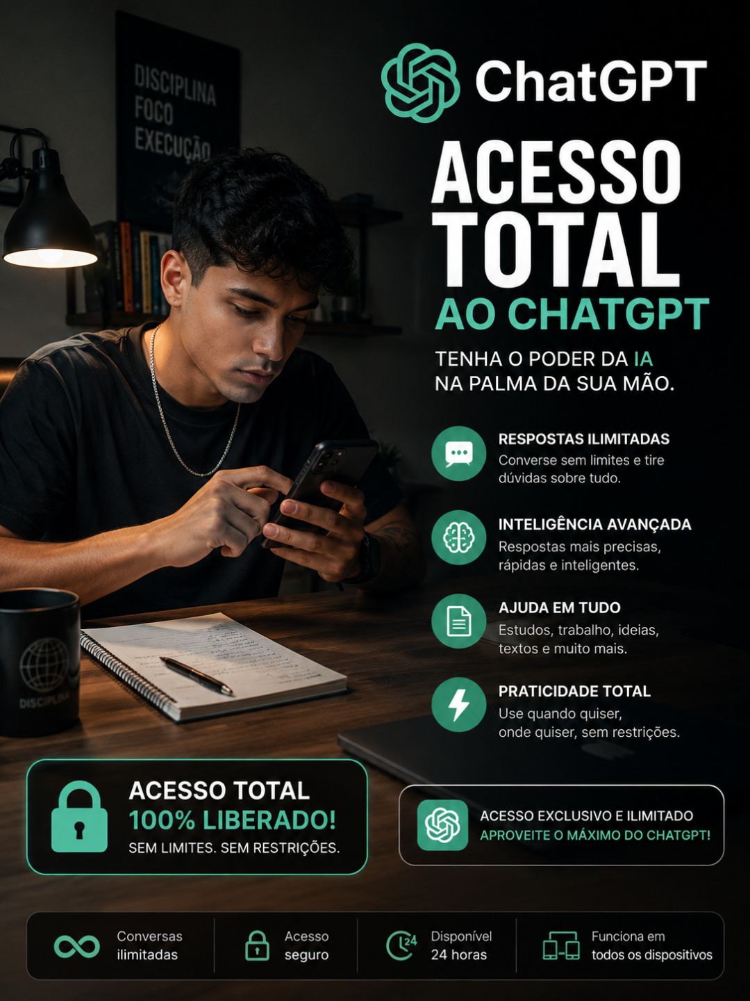 CHAT GPT + SPOTIFY [PROMOÇÃO POR 1 MÊS] ]