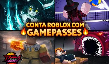 CONTA ROBLOX COM VARIAS GAMEPASSES (EM 4 JOGOS, Fish it!, ALS, AFS, VBL)