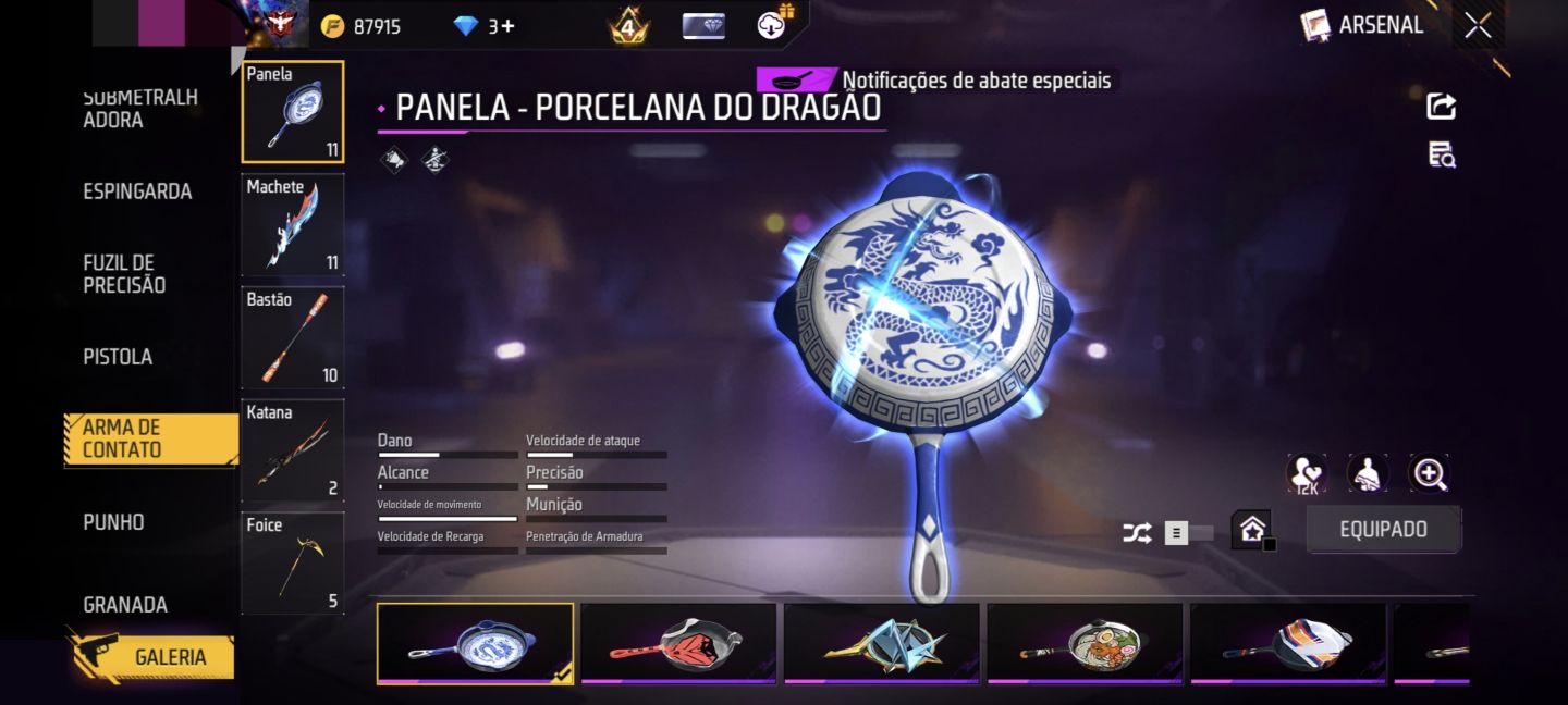 Conta de Free Fire (Angelical)