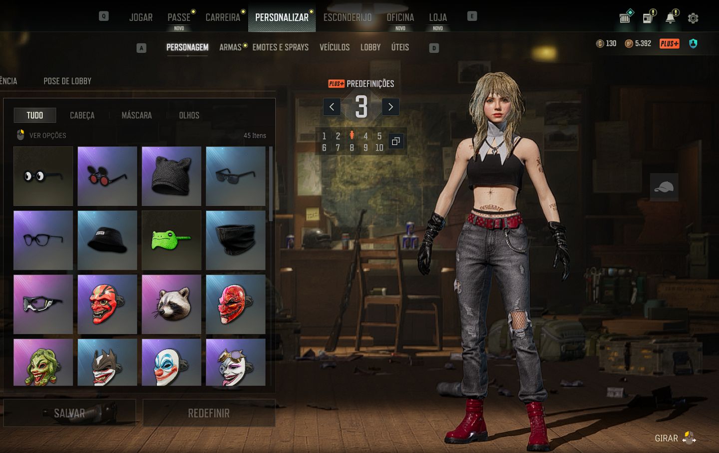 CONTA PUBG COM 3 SKIN DE PERSONAGEM + ARMAS PROGRESSIVAS
