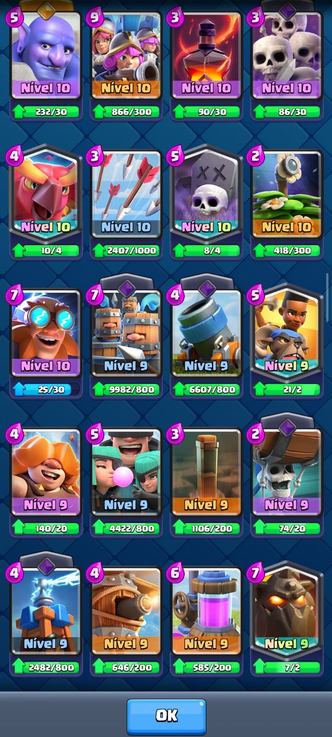 Conta de Clash Royale 11500+ Troféus