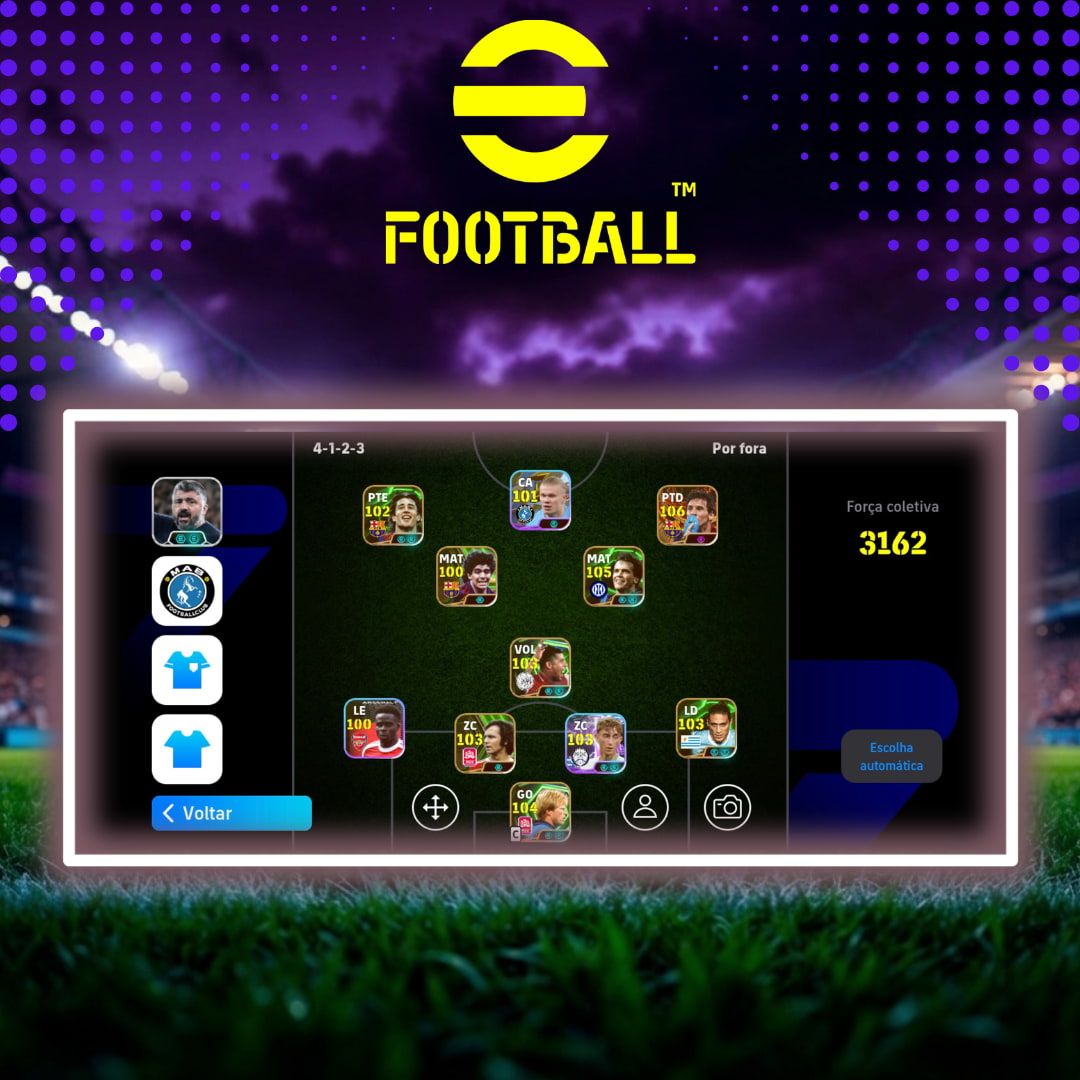 Contas de Effotball Upadíssimas Com Jogadores big time, Épicos e Famosos.