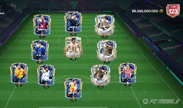 CONTA FC MOBILE GER 123 | CAMPEÃO DE FC RECORDE | SQUAD MONSTRO TOTS + JÓIAS
