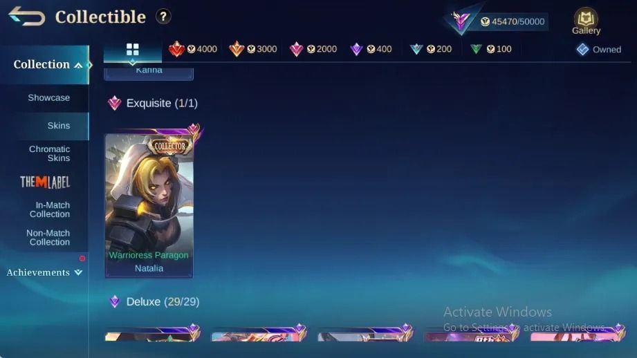 CONTA COM MUITAS SKINS - FULL EMBLEMAS