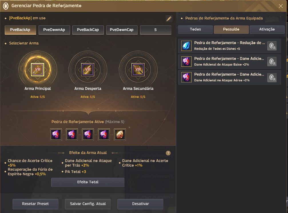 CONTA END GAME BLACK DESERT SA 851 GS